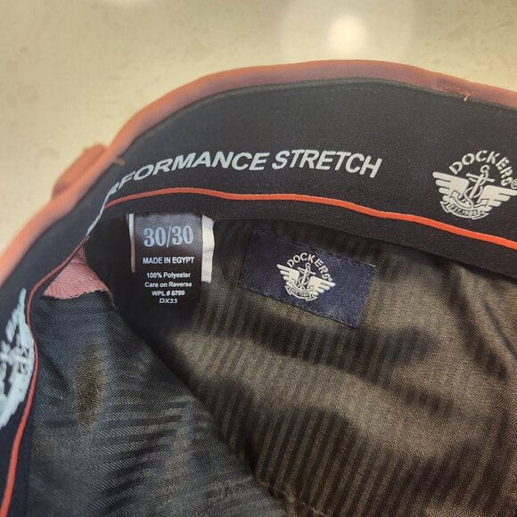 Dockers Performance Stretch Pants Dress Pants Salmon Mens 30x30 NEW NWOT - Picture 8 of 11